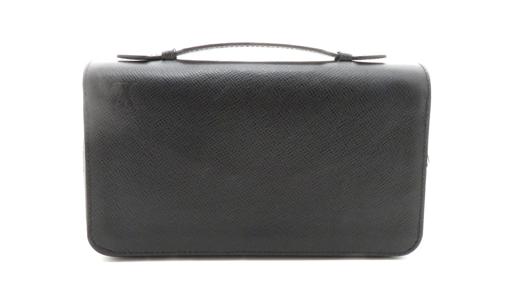 LOUIS VUITTON Zippy Long Wallet Shoulder Bag Taiga Leather